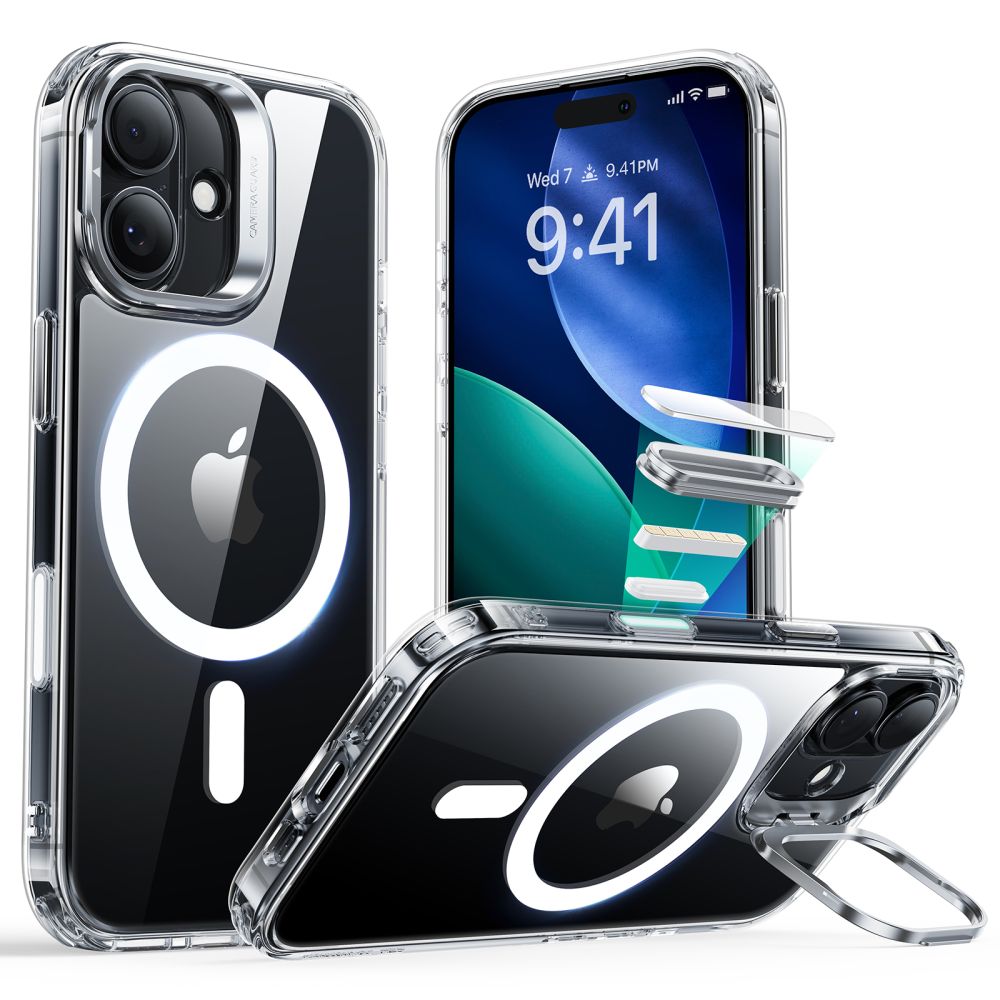 ESR Classic Hybrid Kickstand MagSafe Case til iPhone 17 - Klar