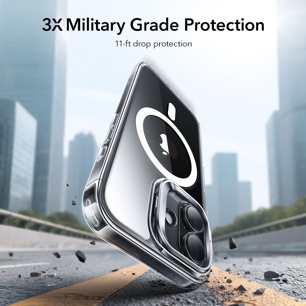 ESR Classic Hybrid Kickstand MagSafe Case til iPhone 17 - Klar