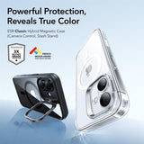 ESR Classic Hybrid Kickstand MagSafe Case til iPhone 17 - Clear Black