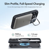ESR Classic Hybrid Kickstand MagSafe Case til iPhone 17 - Clear Black