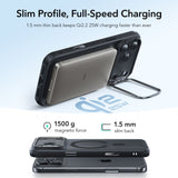 ESR Classic Hybrid Kickstand MagSafe Case til iPhone 17 Pro - klar sort