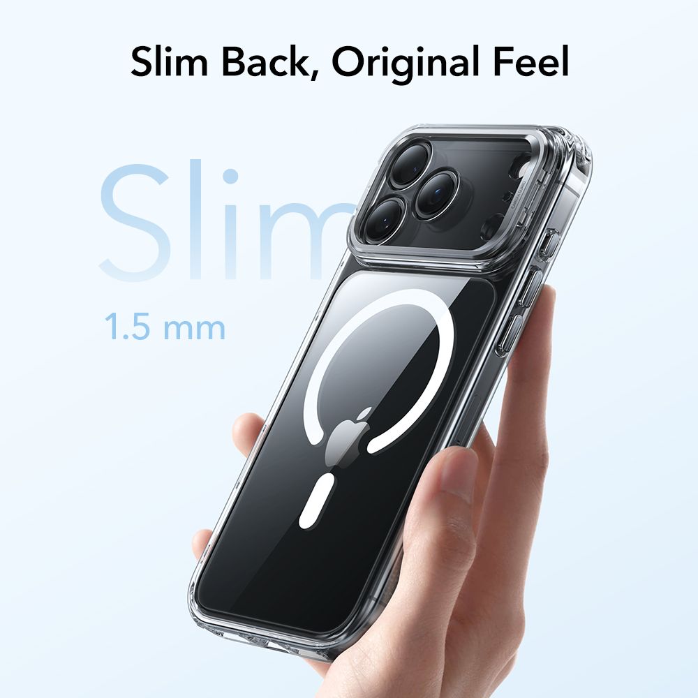 ESR Classic Hybrid Kickstand MagSafe Case til iPhone 17 Pro Max - klar