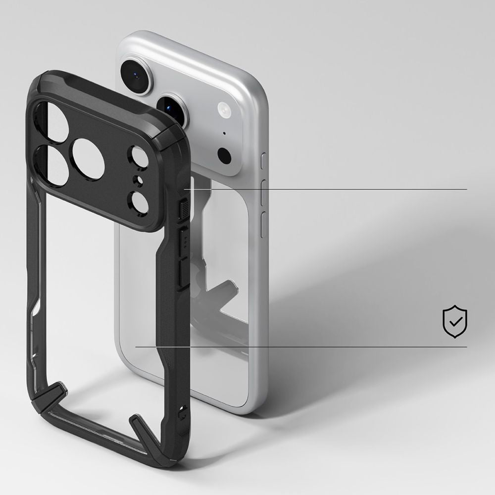Ringke Fusion X Case til iPhone 17 Pro Max - sort