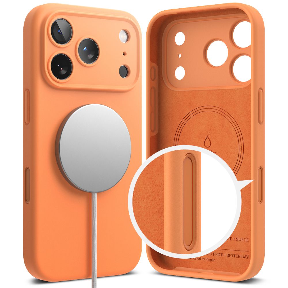 Ringke Silicone Magnetic MagSafe Case til iPhone 17 Pro - Orange