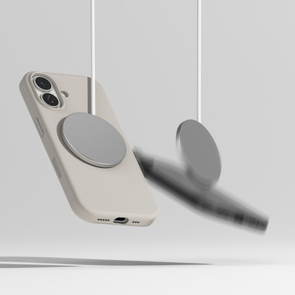 Ringke Silicone Magnetic MagSafe Case til iPhone 17 - Beige