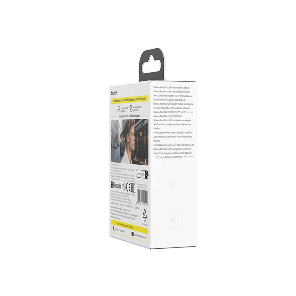 Baseus Bass BS2 Lite TWS Headphones - White