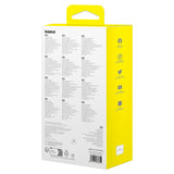 Baseus Qpow2 20000mAh 22.5W Powerbank med Dual Cable med Digital Display + Baseus Simple USB-C 3A Cable 0.3m (hvid) - hvid