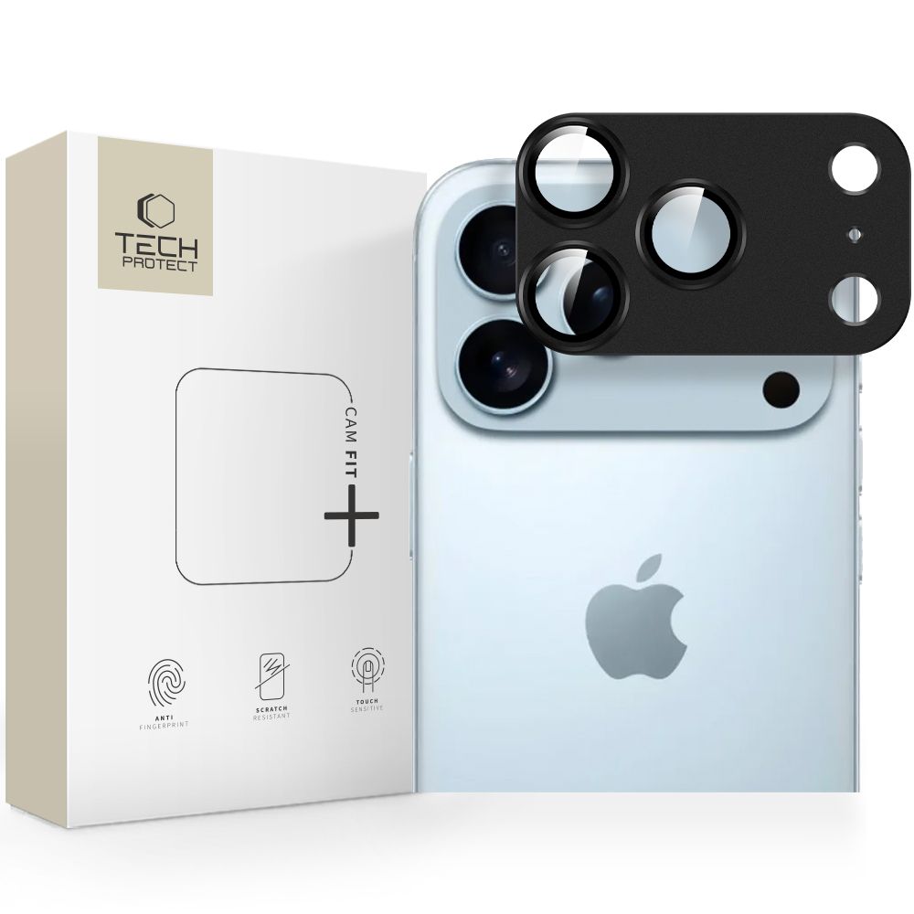 Tech-Protect Camfull Fit+ kameraomslag til iPhone 17 Pro - sort