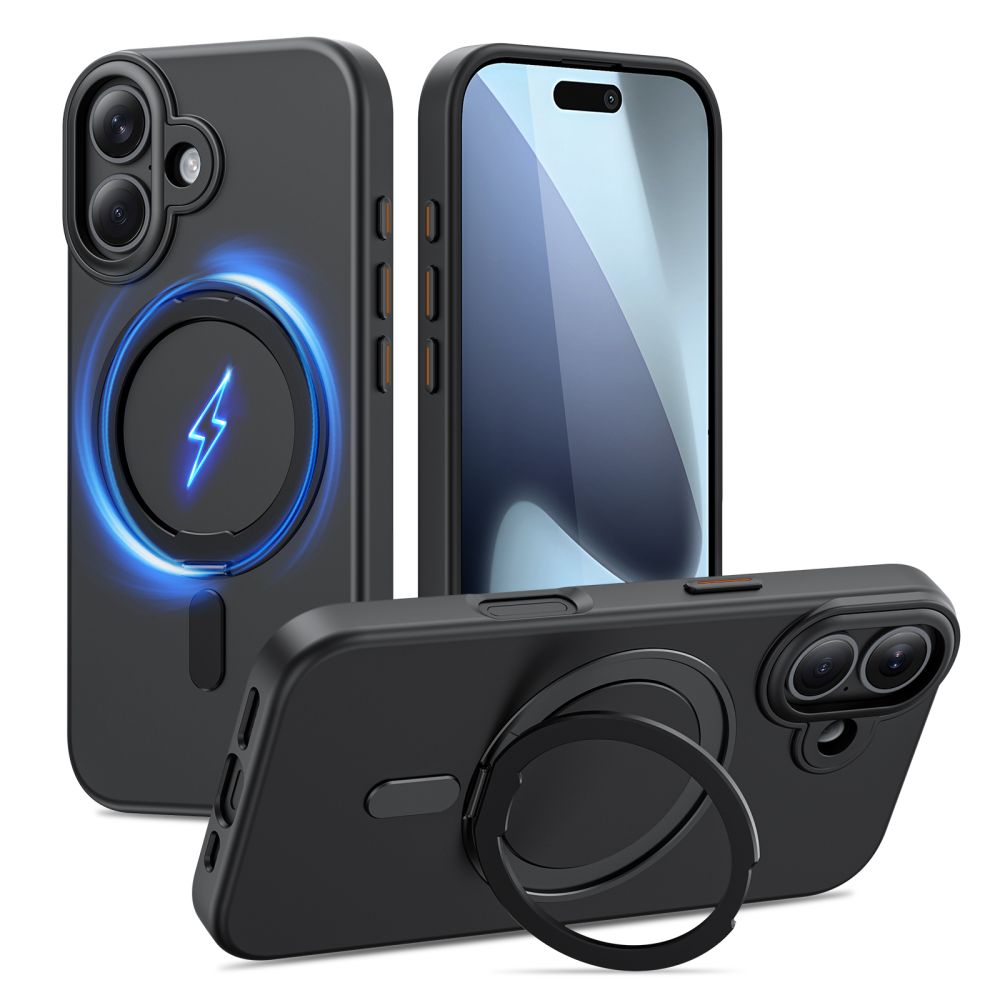 Tech-Protect MagRing MagSafe-hylster til iPhone 17 - matt sort