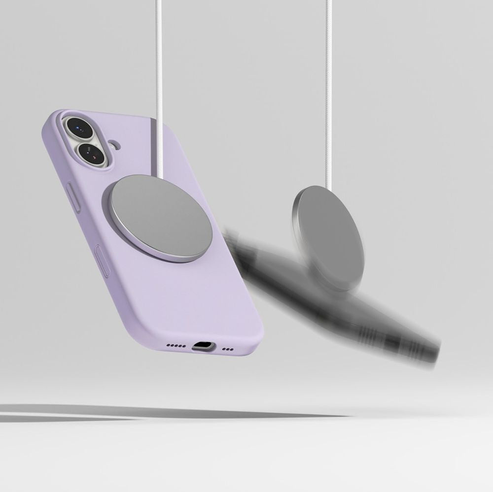Ringke Silicone Magnetic MagSafe Case til iPhone 17 - lilla
