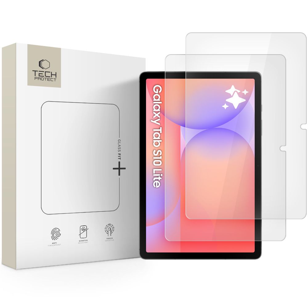 Tech-Protect Glass Fit+ 2-pack hærdet glas til Samsung Galaxy Tab S10 Lite 10.9 X400 / X406B - gennemsigtigt
