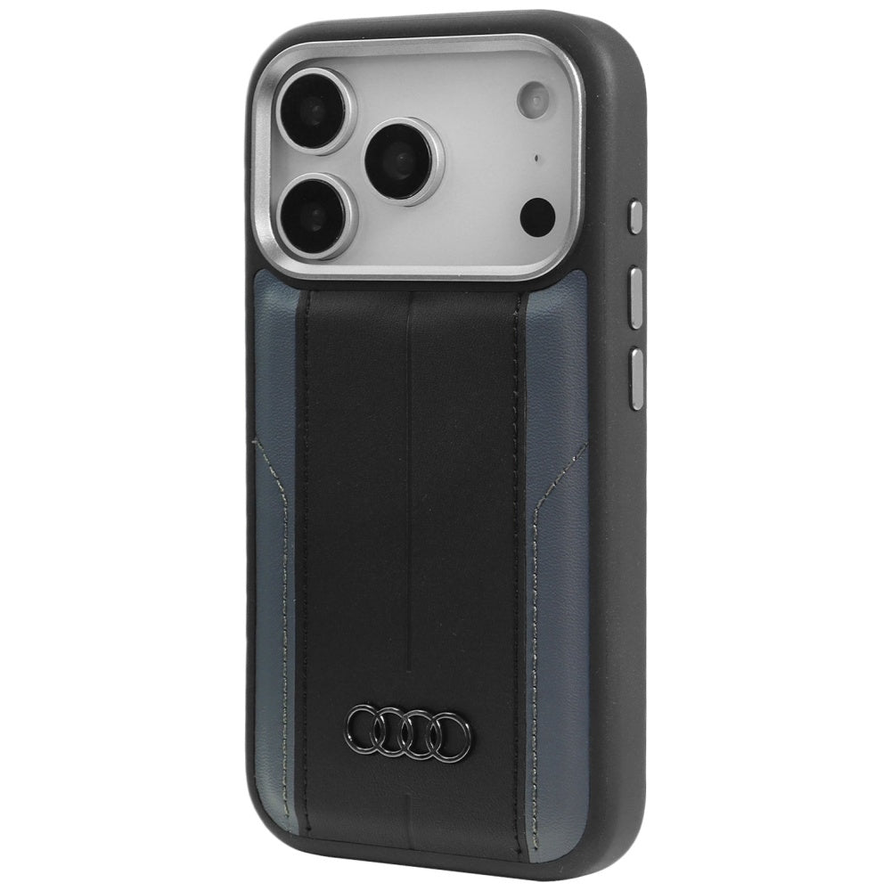 Audi A6 syntetisk læder MagSafe Case til iPhone 17 Pro - sort