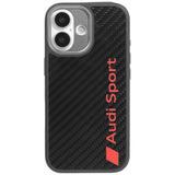 Audi R8 Carbon Fiber MagSafe Case til iPhone 17 - sort
