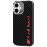 Audi R8 Carbon Fiber MagSafe Case til iPhone 17 - sort