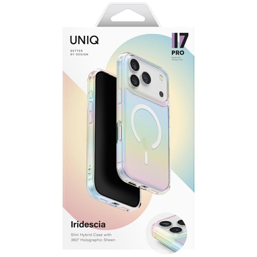 Uniq Iridescia Magclick opladningsfoder til iPhone 17 Pro - multikolor