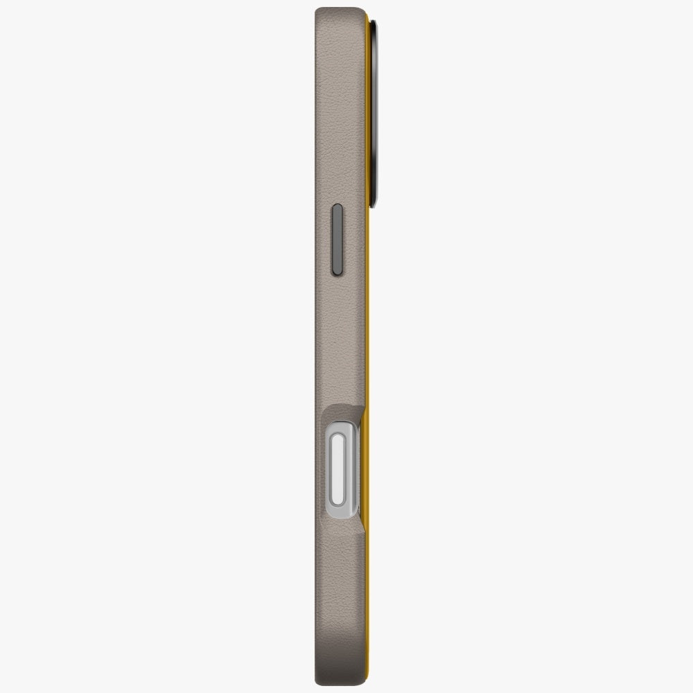 Uniq Lyden DS Case til iPhone 17 Pro Max Magclick opladning - gul-grå