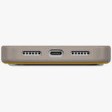 Uniq Lyden DS Case til iPhone 17 Pro Max Magclick opladning - gul-grå
