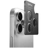 Uniq Optix Aluminium Camera Lens Protector til iPhone 17 med Applicator - sort