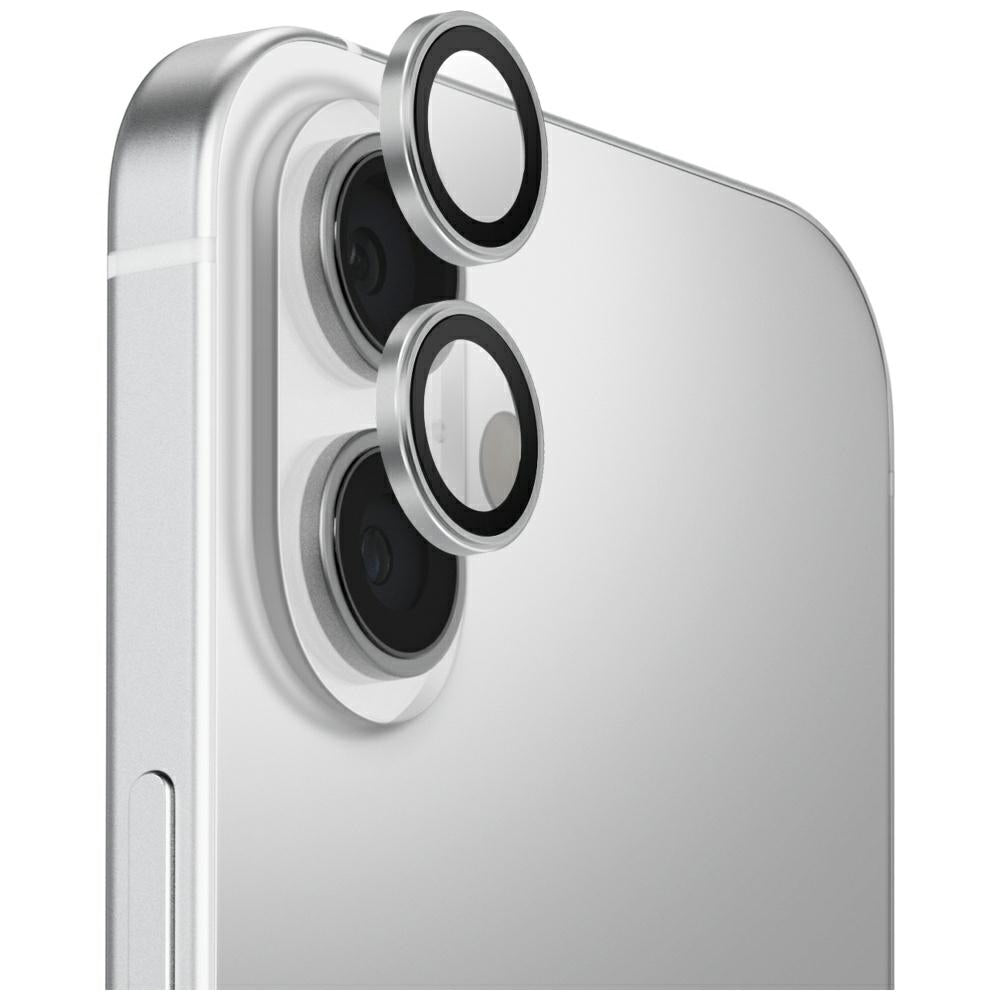 Uniq Optix Aluminium Camera Lens Protector til iPhone 17 med applikator - Silver