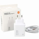 Xiaomi MDY-16-EF 1xUSB-A 33W Wall Charger med 3A USB-C Cable - Hvid
