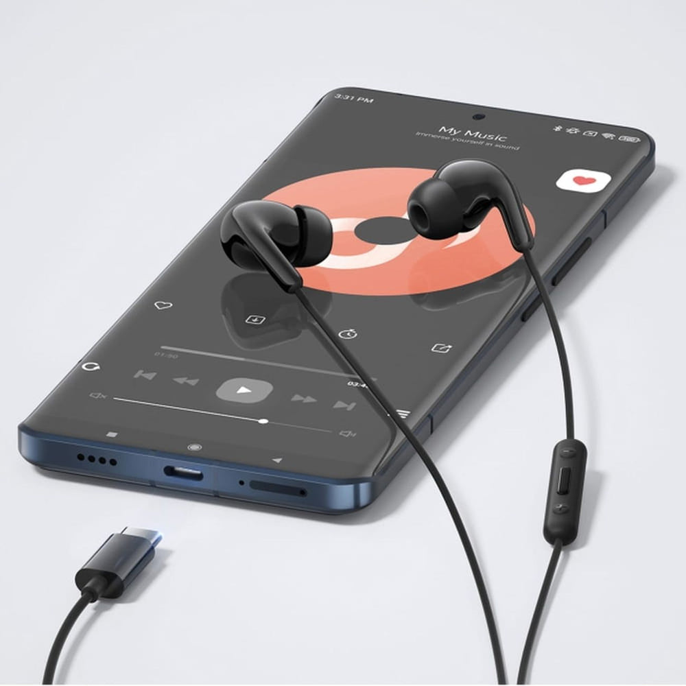 Xiaomi BHR8930GL In-Ear Wired Headphones USB-C med fjernbetjening - sort