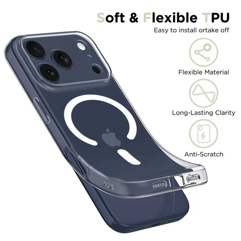 Tech-Protect FlexAir MagSafe Case til iPhone 17 Pro Max - klar