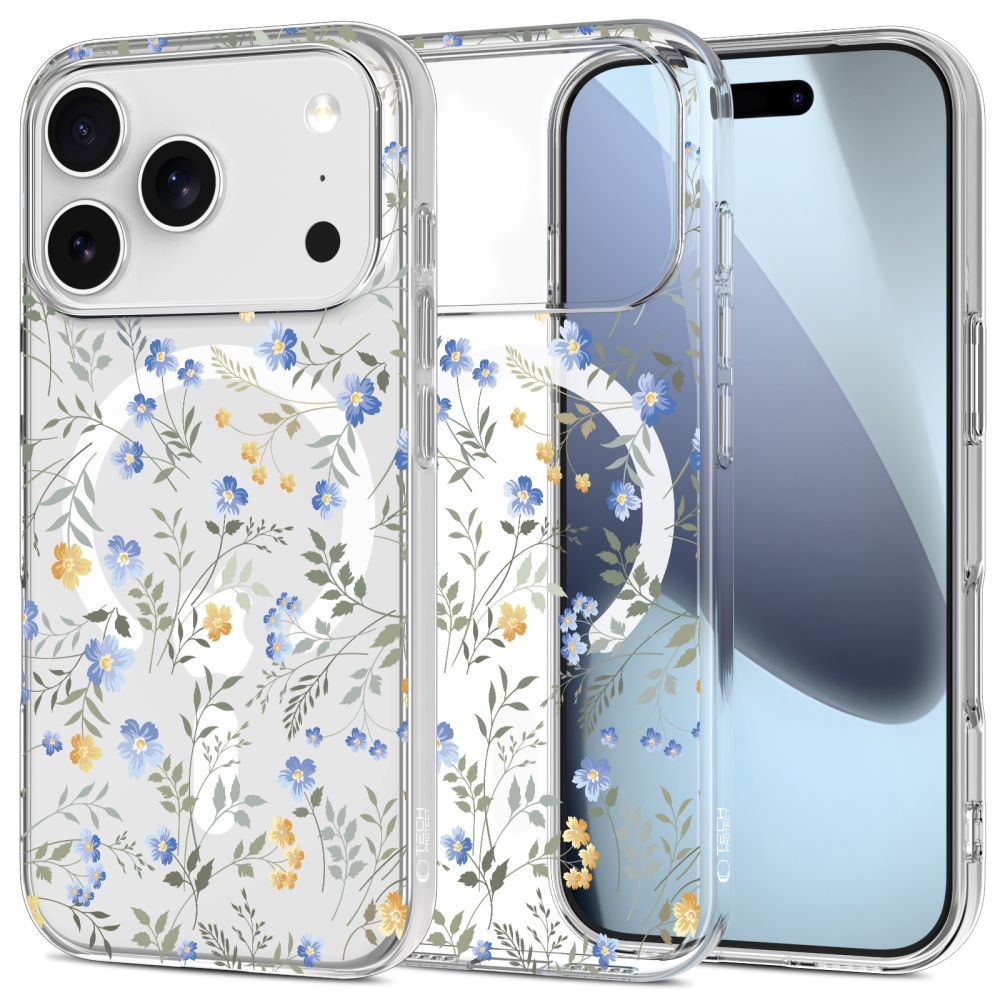 Tech-Protect FlexAir MagSafe Case til iPhone 17 Pro - Margheriter med blade