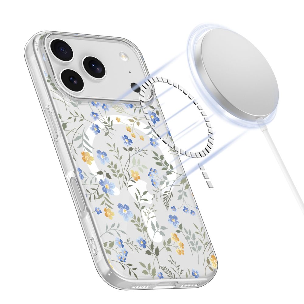 Tech-Protect FlexAir MagSafe Case til iPhone 17 Pro - Margheriter med blade