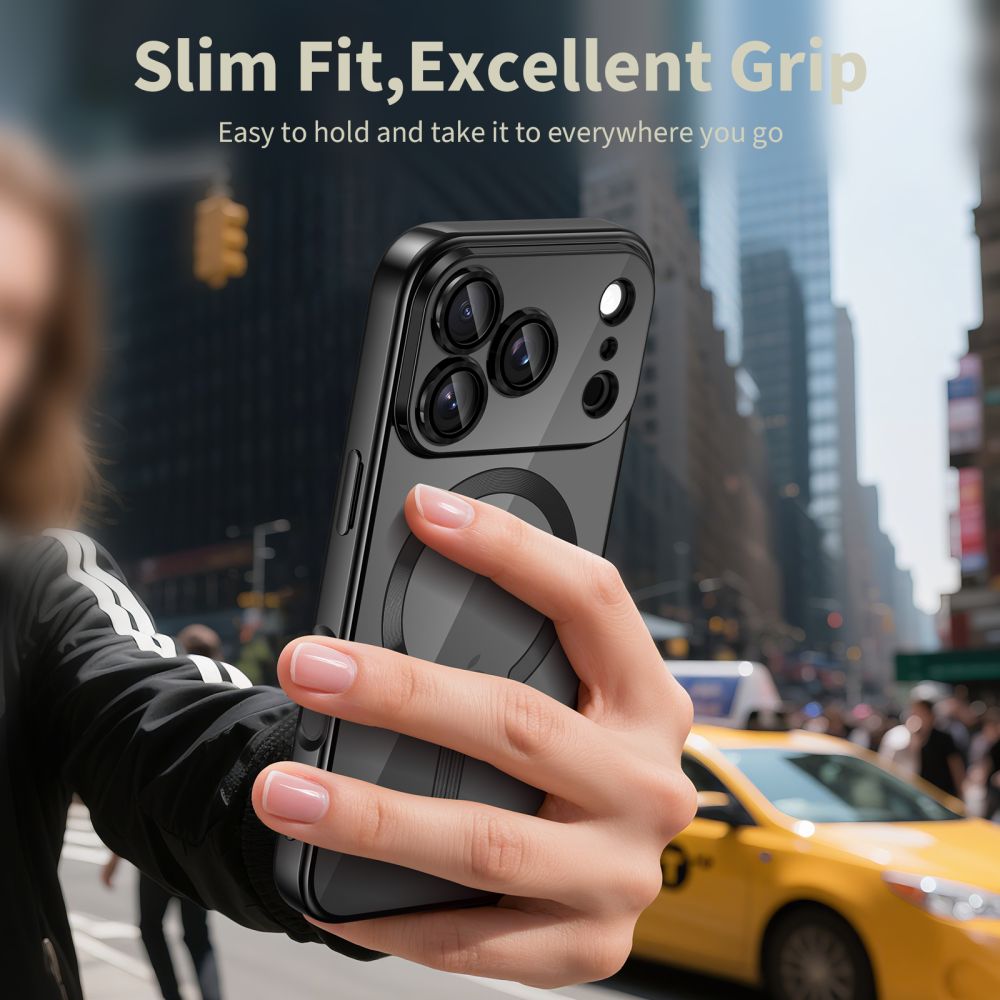 Tech-Protect MagFlex MagSafe Case til iPhone 17 - klar sort