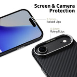 Tech-Protect Ion Carbon MagSafe Case til iPhone 17 Air - sort og sølv