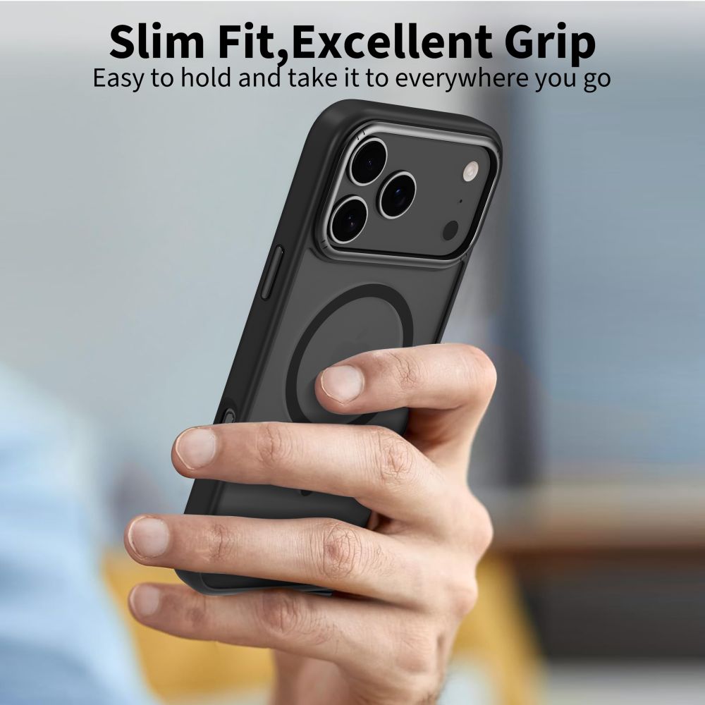 Tech-Protect MagEdge MagSafe Case til iPhone 17 Pro - Matte Black