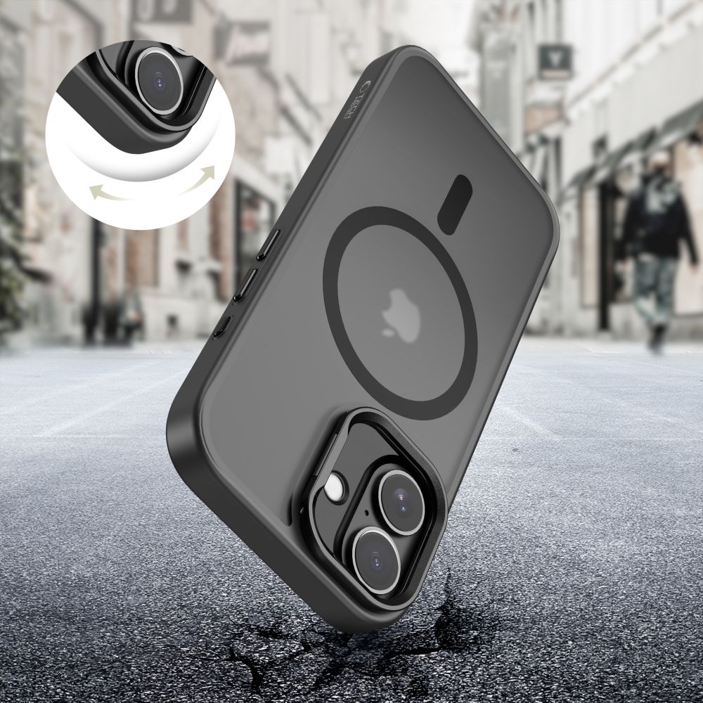 Tech-Protect MagStand MagSafe fodtøj til iPhone 17 - matt sort