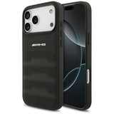 AMG læder med udhuggede linjer Logo Case til iPhone 17 Pro Max - sort