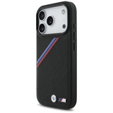 BMW M Tricolor Metal Logo MagSafe Case til iPhone 17 Pro - sort