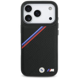 BMW M Tricolor Metal Logo MagSafe Case til iPhone 17 Pro - sort