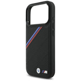 BMW M Tricolor Metal Logo MagSafe Case til iPhone 17 Pro - sort