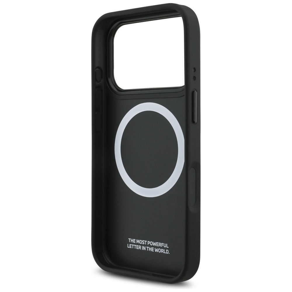 BMW M Tricolor Metal Logo MagSafe Case til iPhone 17 Pro - sort