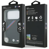 BMW M Tricolor Metal Logo MagSafe Case til iPhone 17 Pro - sort