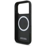 BMW M Tricolor Metal Logo MagSafe Case til iPhone 17 Pro - Grå