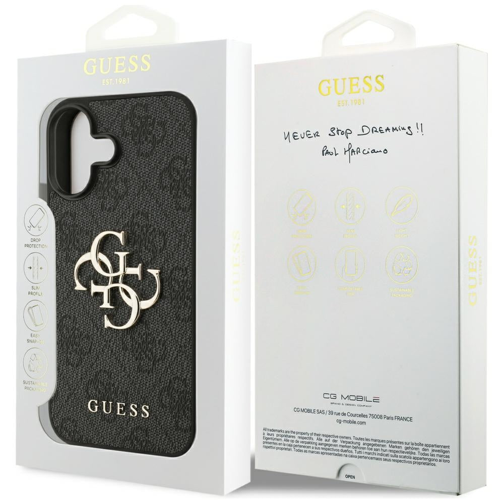 Guess 4G Big Logo Case for iPhone 17 - Black