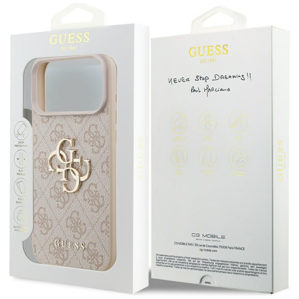 Guess 4G Big Logo Case til iPhone 17 Pro Max - Pink