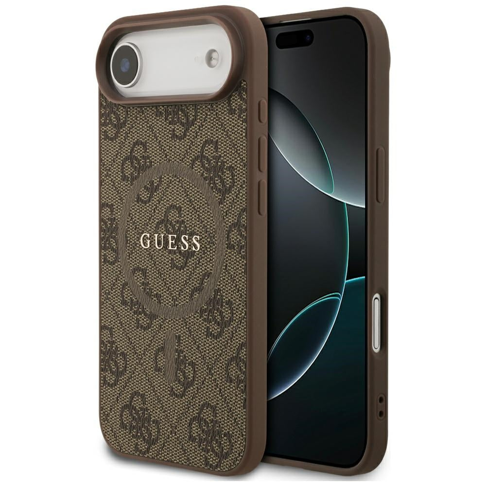 Guess 4G Ring Classic Logo MagSafe Case til iPhone 17 Air - Brunt