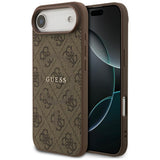 Guess 4G Ring Classic Logo MagSafe Case til iPhone 17 Air - Brunt