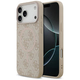 Guess 4G Ring Classic Logo MagSafena iPhone 17 Pro Max Case - Pink