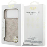 Guess 4G Ring Classic Logo MagSafena iPhone 17 Pro Max Case - Pink