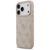 Guess 4G Ring Classic Logo MagSafe Case for iPhone 17 Pro - Pink