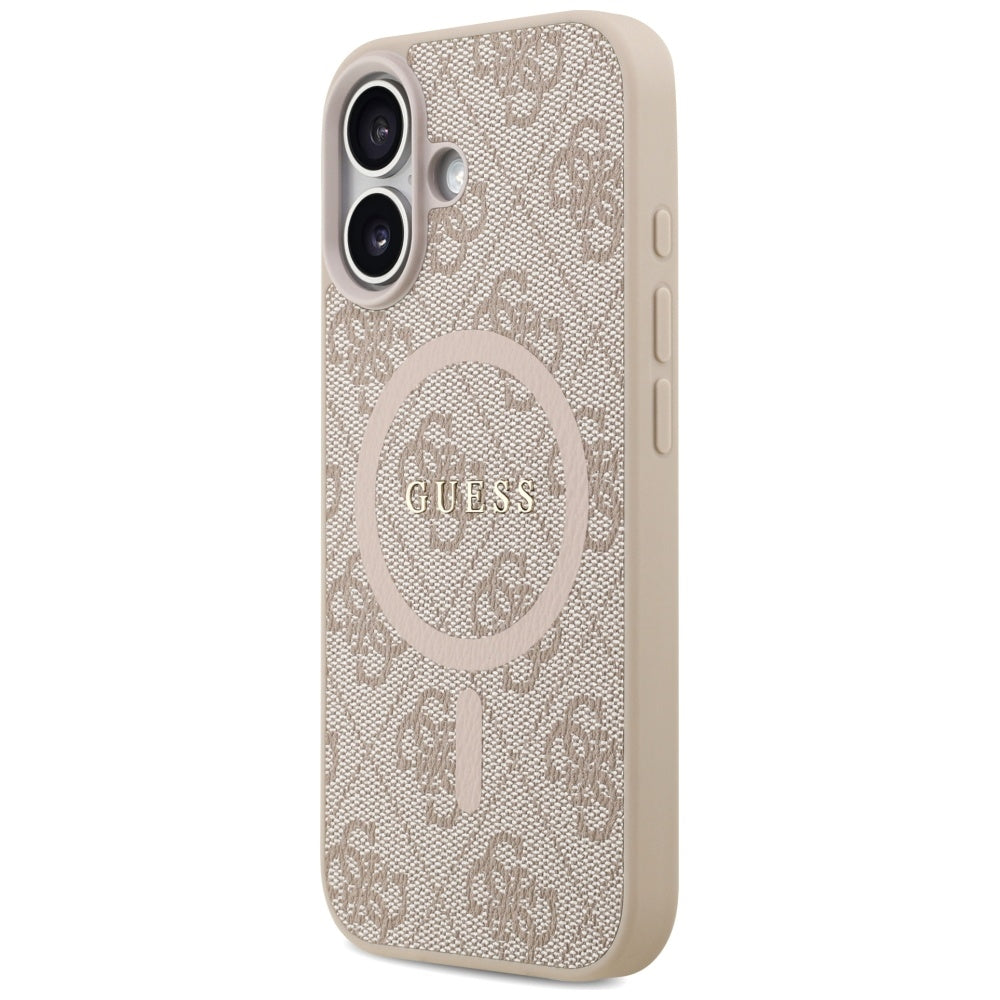 Guess 4G Ring Classic Logo MagSafe Case for iPhone 17 - Pink