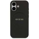 Guess Grained Ring MagSafe case for iPhone 17 - black