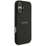 Guess Grained Ring MagSafe case for iPhone 17 - black