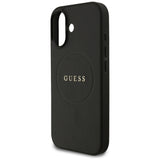 Guess Grained Ring MagSafe case for iPhone 17 - black